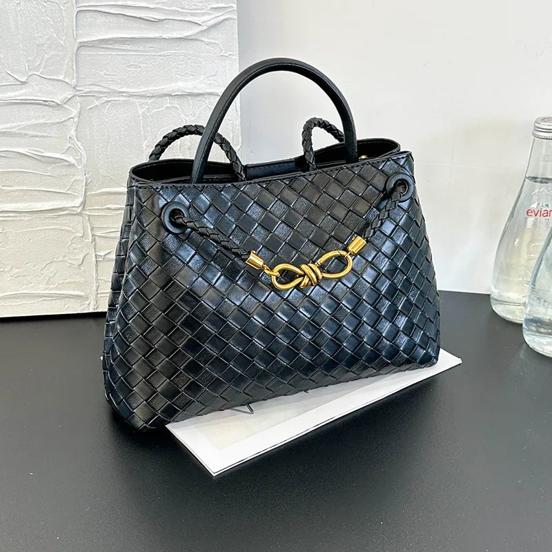 Women's Bags, Woven Bags, Shoulder Bags, Fashion and Leisure Niche High-end Textured Handbags 2025 New Models