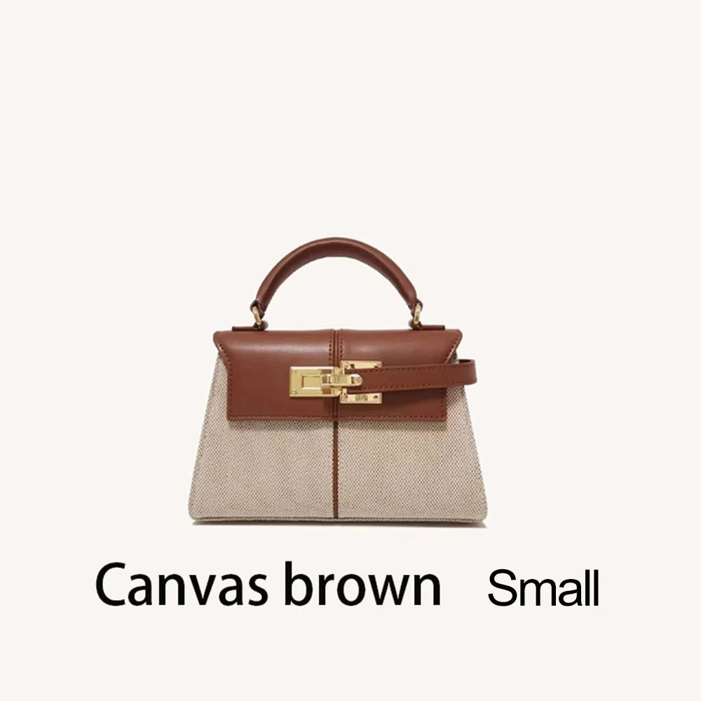 Women's Handbag 2025 Trapezoidal Leather Women's Bag Versatile Fashion Niche Handbag Denim Blue Tote Bag Small Crossbody bags