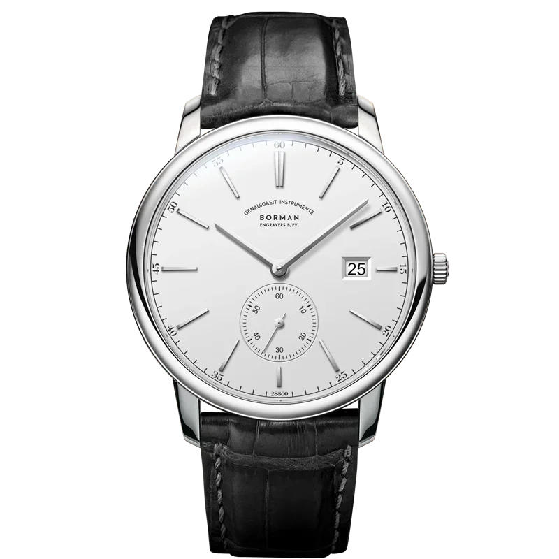 BORMAN Luxury Mens Automatic Mechanical Watch Rose Gold Case Sub Dial Sport Watches Genuine Leather High Quality Gentleman Clock