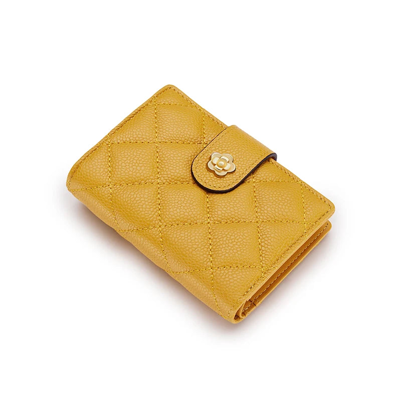 WILLIAMPOLO leather wallet for women 2024 new multi slot card bag zero wallet high-end exquisite mini card clip wallet