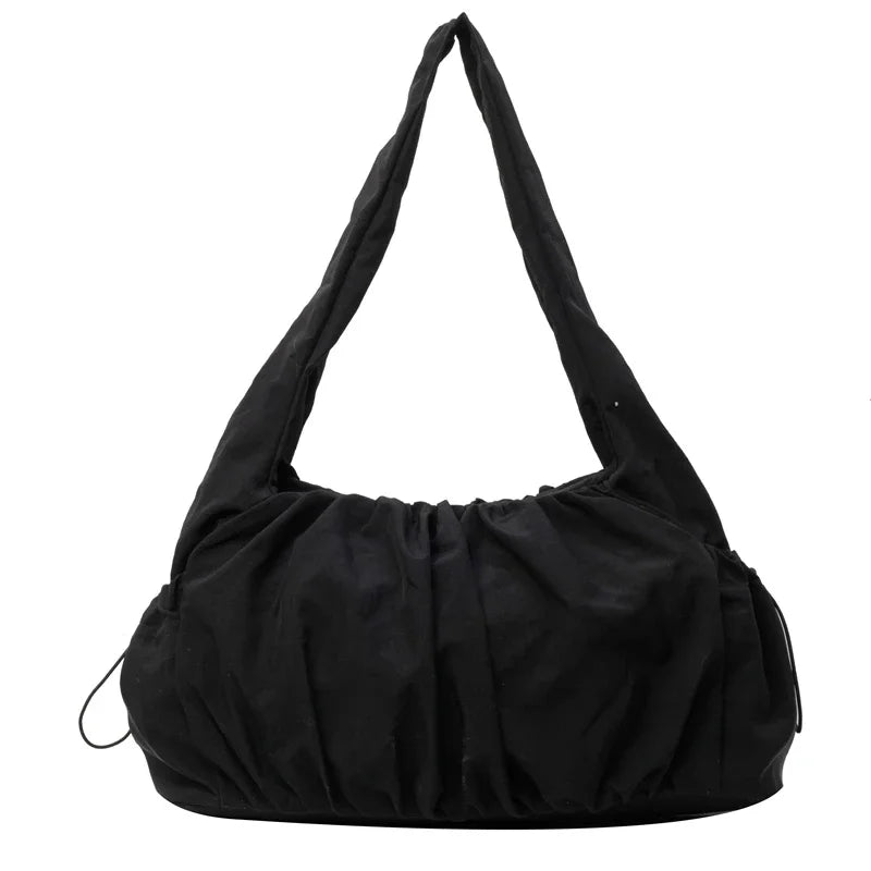 Hot Selling Fashion Nylon Pleated Women's Crossbody Bag 2025 New Casual Trend Versatile Large Capacity Tote Women's Shoulder Bag
