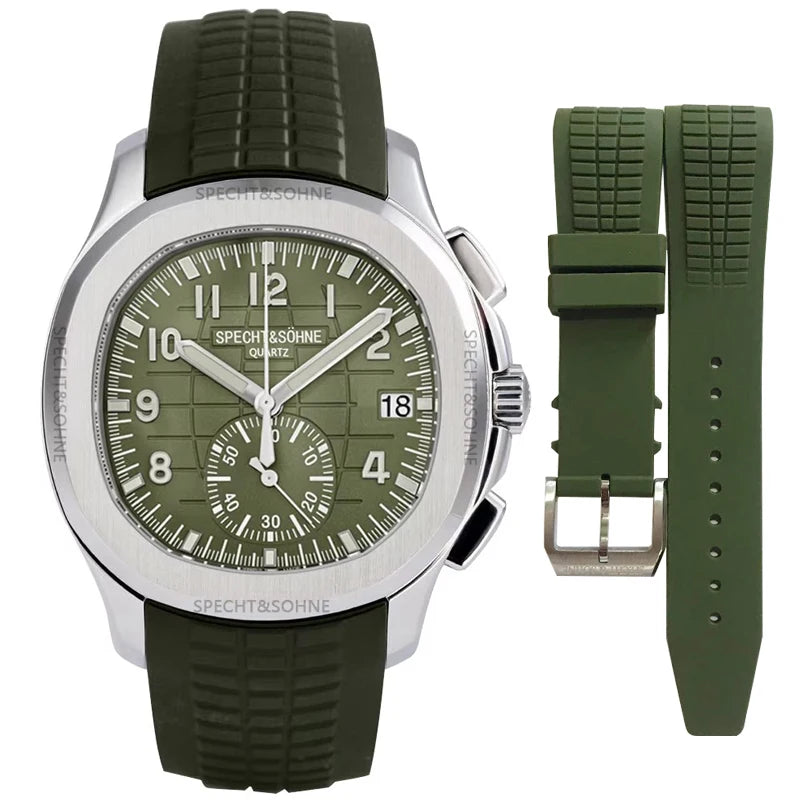 Mens Watches Top Brand Luxury Iced Out Watch Rubber Strap Chronograph Military Watch Stainless Steel Watch Religio Masculino