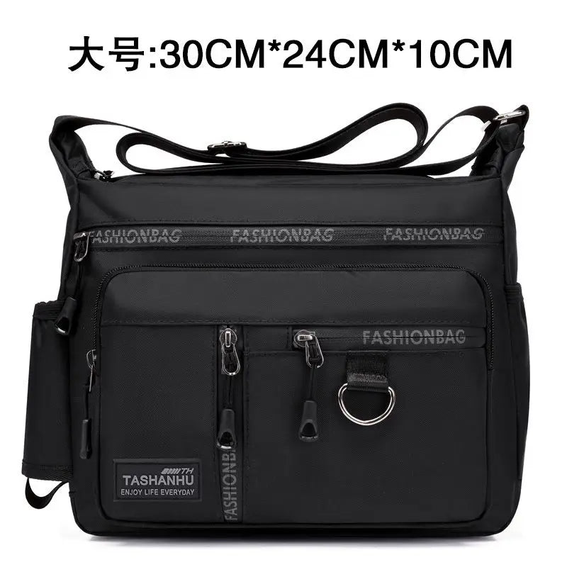 2025 New Men Bag Large-capacity Leisure Messenger Bag Waterproof Shoulder Bag Business Travel Bag Men