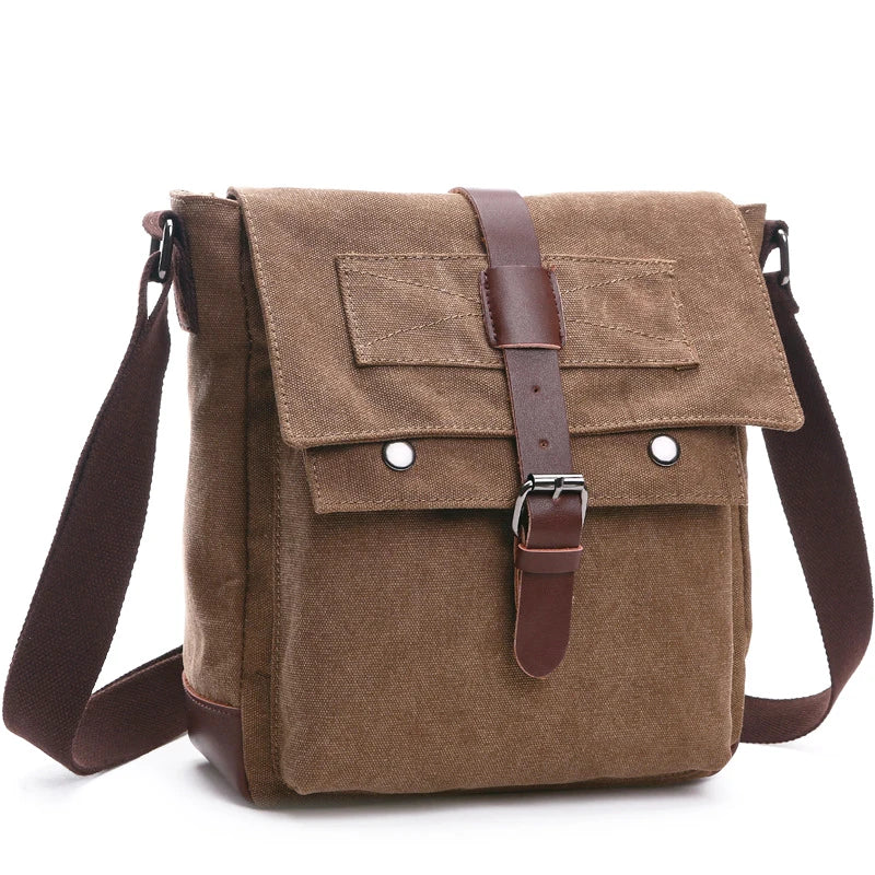 New Men Messenger Bags vintage Canvas Handbags Leisure Work Travel Bag Man Business Crossbody Bags Briefcase for Male