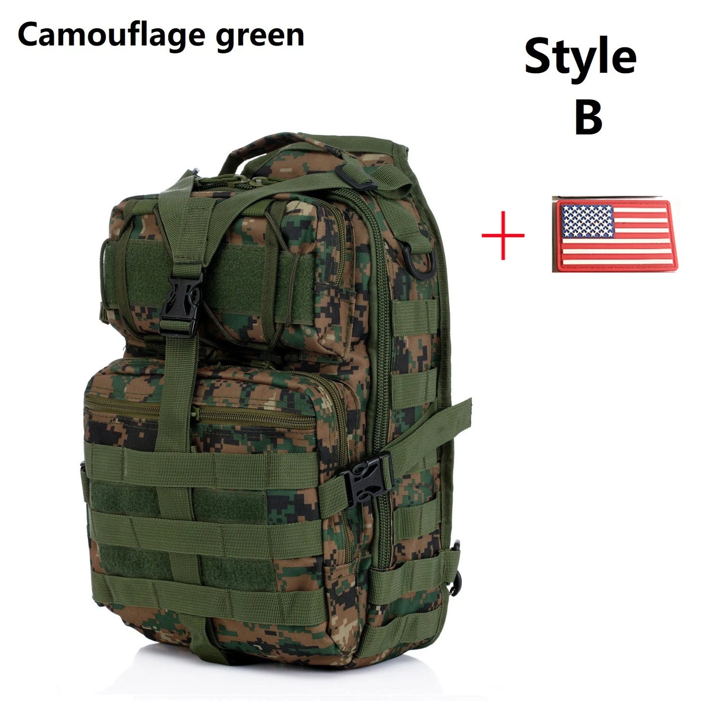Sling Backpack Molle Waterproof Rucksack Bag Shoulder Bags Hiking Camping Travelling Backpacks Chest Bags
