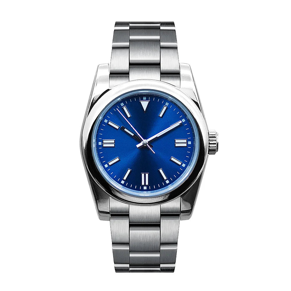 Custom NH35 Men Watch Luxury Sapphire 36MM/40MM Automatic Mechanical Wristwatches 100M Waterproof Luminous Dress Reloj Hombre