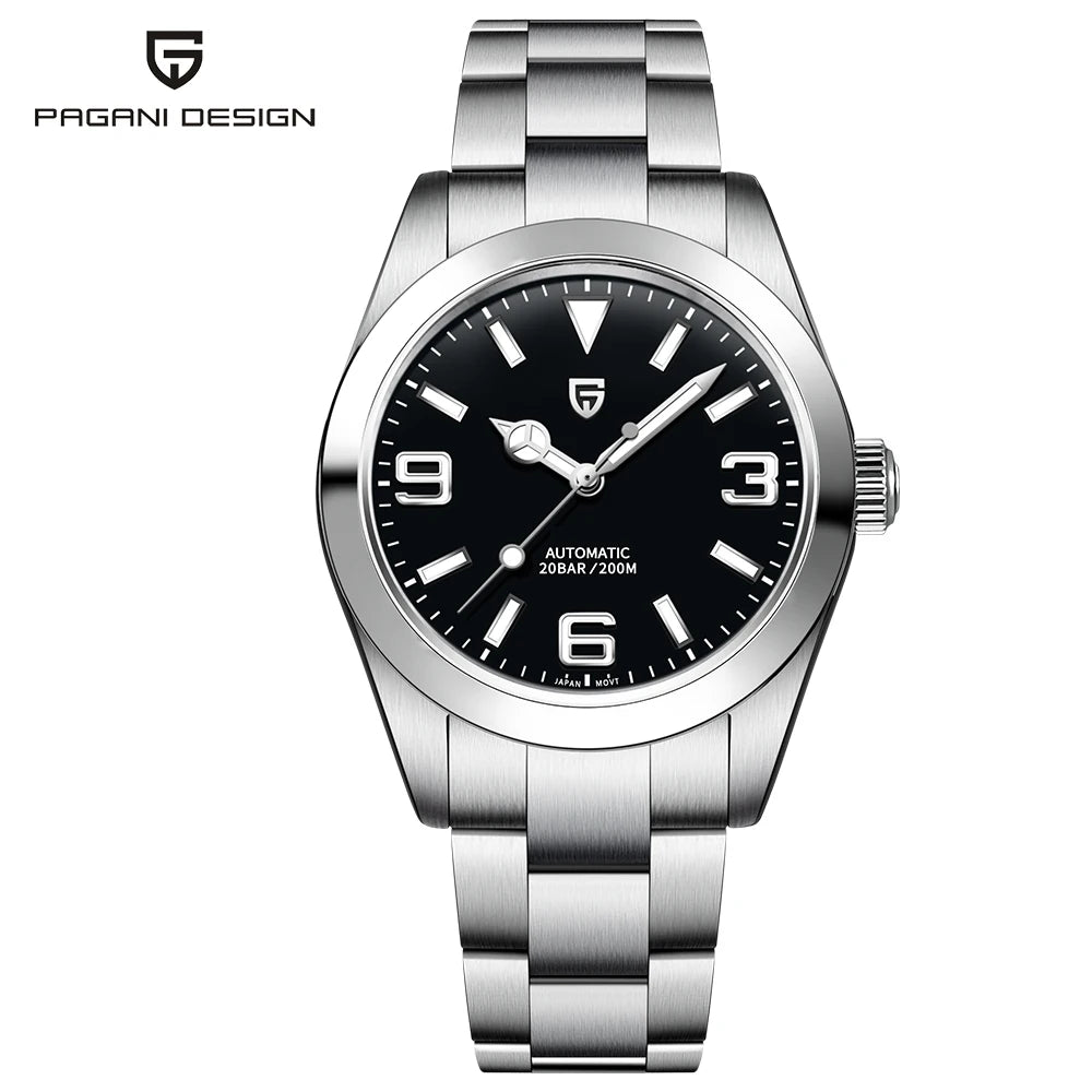 PAGANI DESIGN PD-1692 Men Mechanical Wristwatches Luxury Sapphire Glass AR Coated Automatic Watches 20bar Waterproof Watch Men