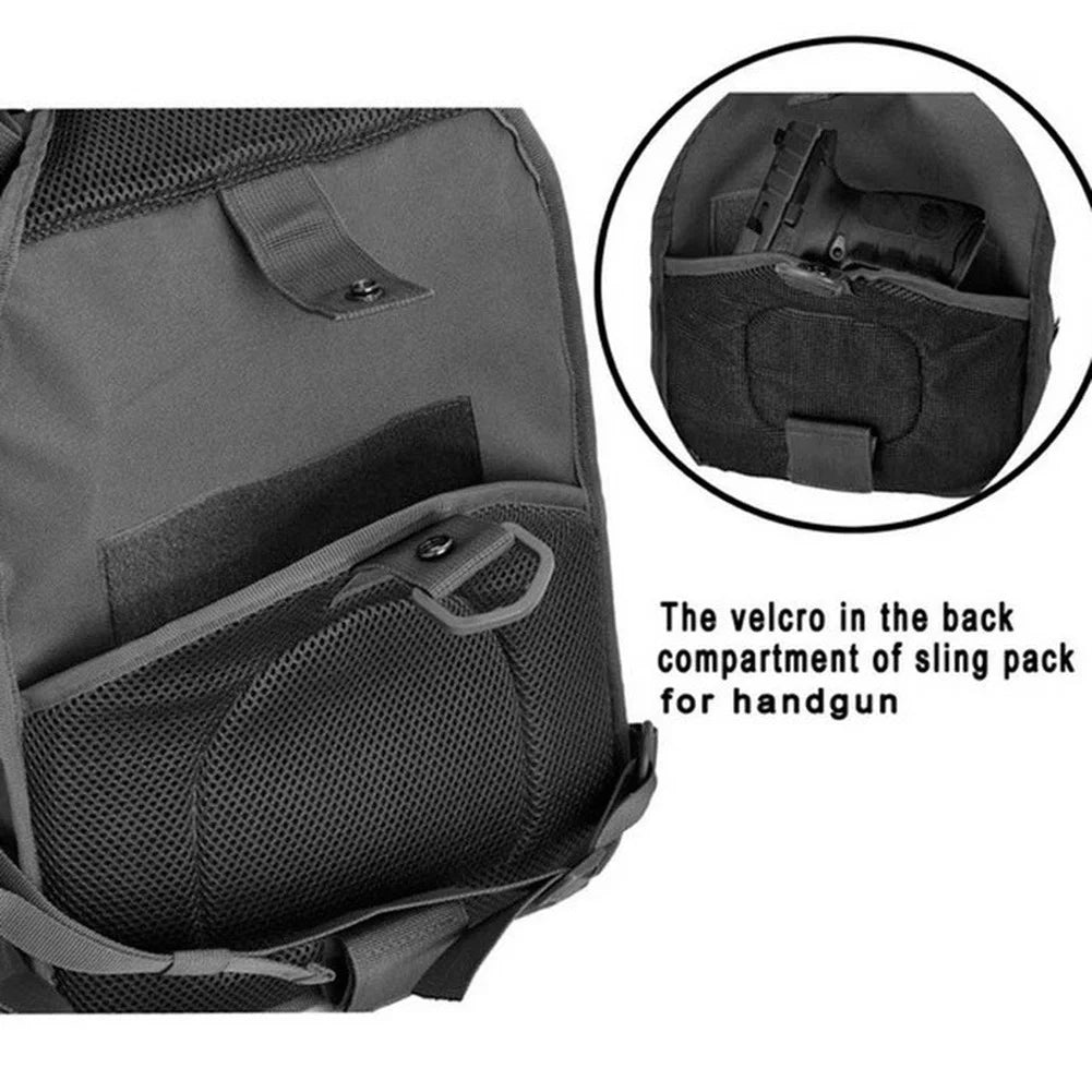 Sling Backpack Molle Waterproof Rucksack Bag Shoulder Bags Hiking Camping Travelling Backpacks Chest Bags