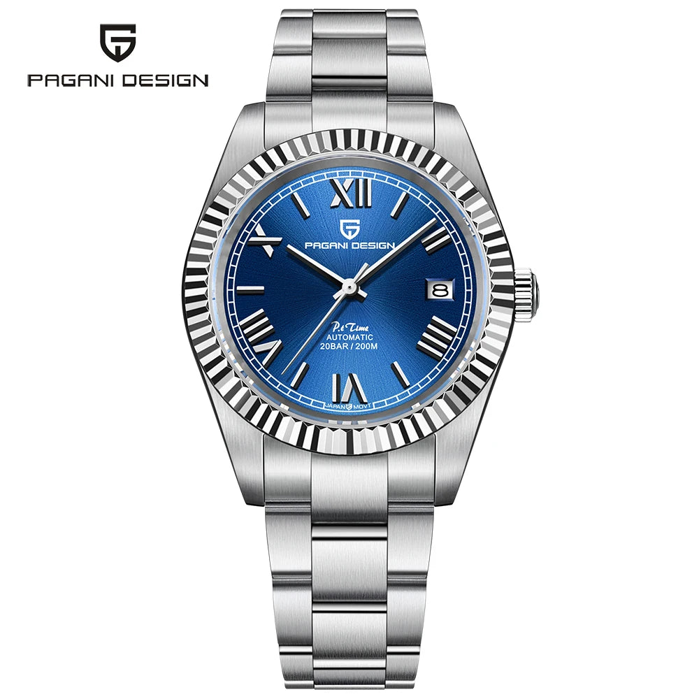 2024 New PAGANI DESIGN DD40 Mens Automatic Watches Men Mechanical Wristwatch AR Sapphire Waterproof Stainless Steel Reloj Hombre
