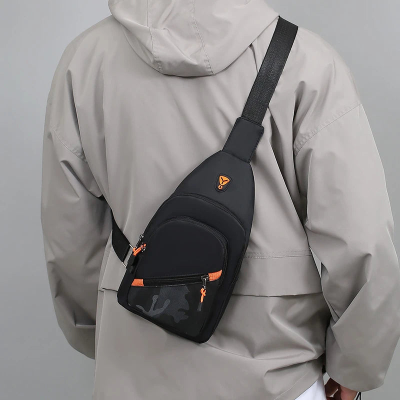Chest Bag Men's One Shoulder Crossbody Bag Large Capacity Outdoor Sports Leisure Fashion Small Shoulder Bag Backpack Men's