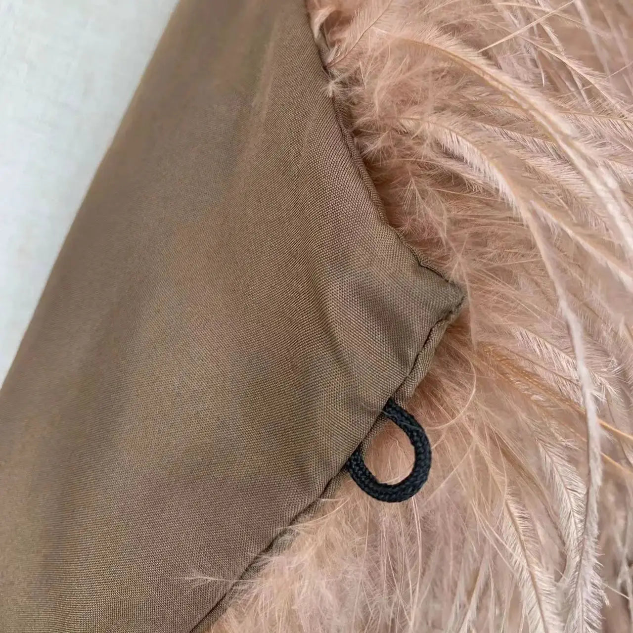 Luxurious Furry Ostrich Feather Jacket, Peach Fuzz Fashion, Wedding Party, Concert, Bride B230408, 2024