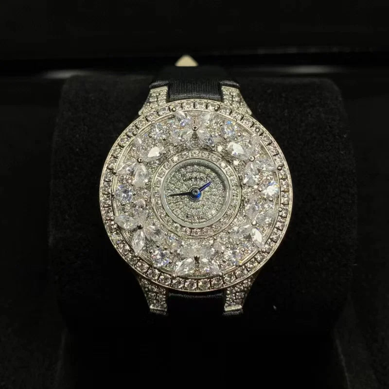 Luxury Colorful Women's Watch Quality Jewel Wristwatch Bracelet Elegant Timepiece for Ladies Luxury Brands Quartz Watches clock