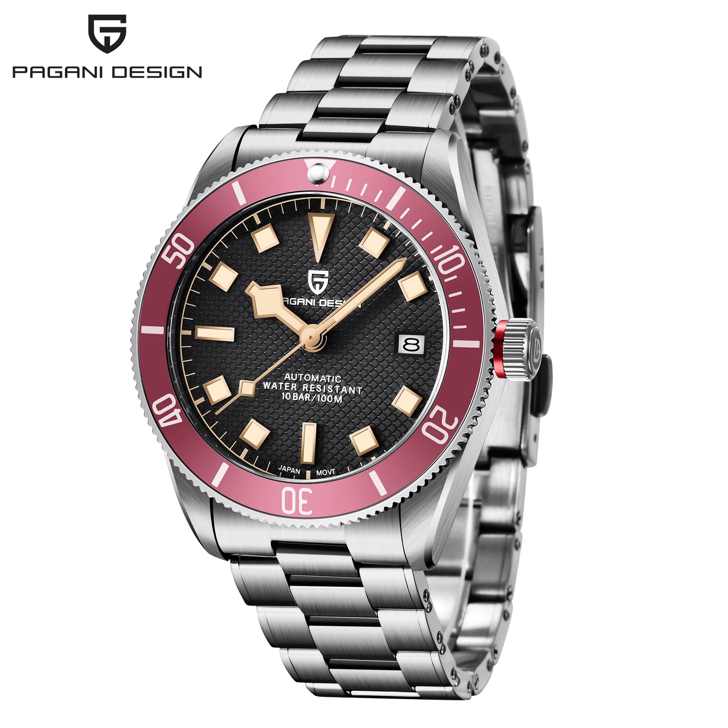 PAGANI DESIGN 2024 New V2 BB58 Men's Watches Luxury Automatic Watch For Men TMI NH35A Mechanical Wristwatch 100M Waterproof 2024