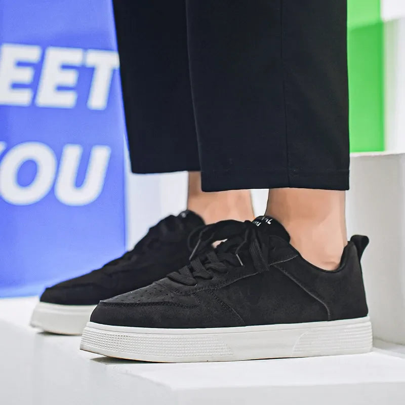 Cheap Green Man Urban Sneakers Big Size 47 48 Platform Men’s Skateboarding Shoes Harajuku Low Cut Male Skate Shoe zapatos hombre