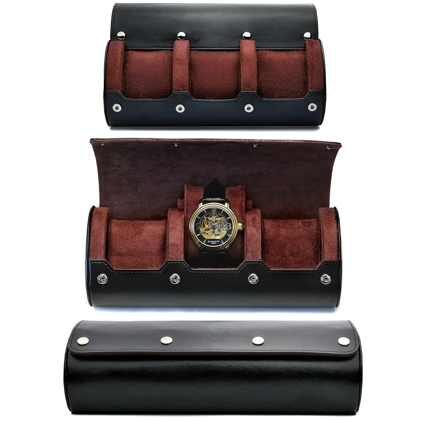 Watch Case Travel Organizer - Watch Roll Case - 3/6 Watch Case Display Storage - Watches Accessory Gift -Watch Organizer for Men