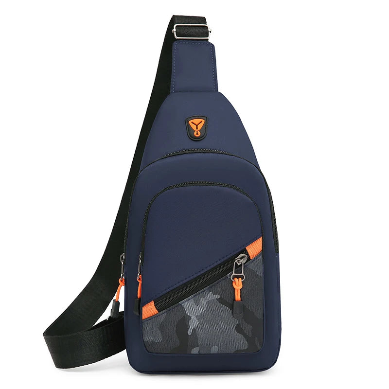 Chest Bag Men's One Shoulder Crossbody Bag Large Capacity Outdoor Sports Leisure Fashion Small Shoulder Bag Backpack Men's
