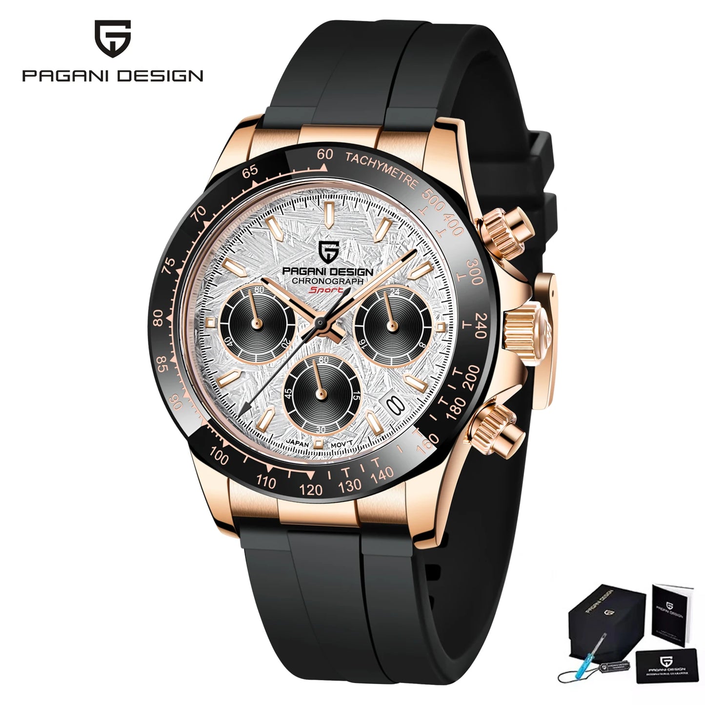 PAGANI DESIGN Men Automatic Watches Top Brand Luxury Quartz Watch For Men Chronograph Sapphire VK63 Wristwatch Reloj Hombre 2024