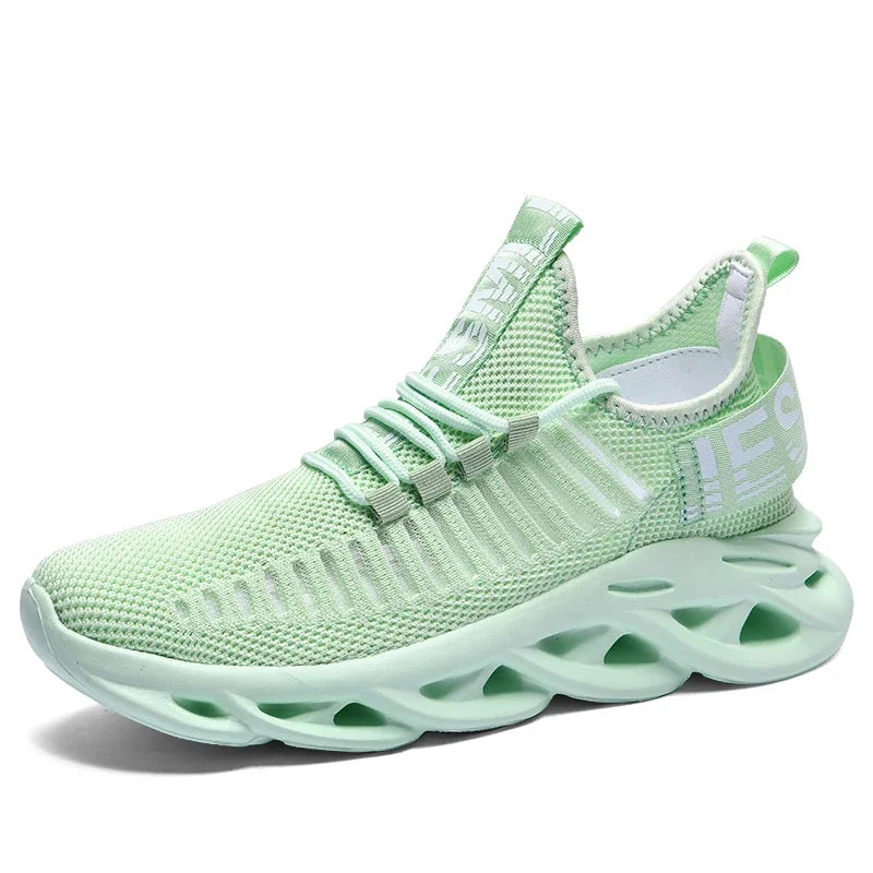 Hot New Men Chunky Sneakers Mesh Breathable Summer Fashion Platform Lightweight Mens Casual Shoes White Big Size 39-46