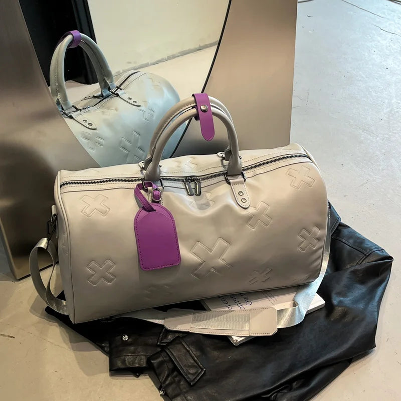 Fitness bag high-end feeling waterproof pure color new dry and wet separation training bag large capacity swimming bag business