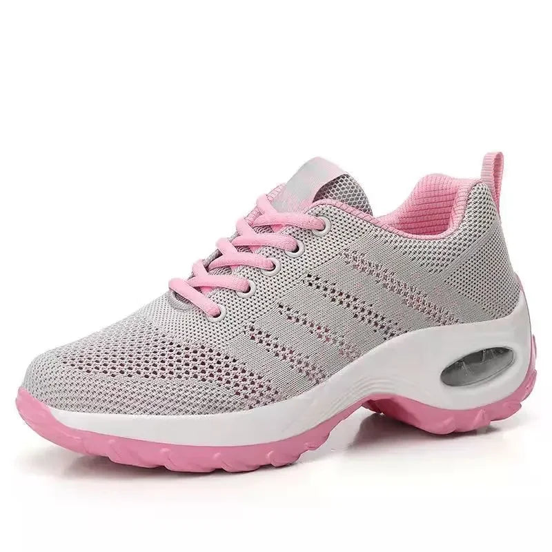 Woman Sneakers Fashion Casual Shoes Summer Cushion Mesh Female Shoes Comfortable Breathable Heightening Sneakers for Women