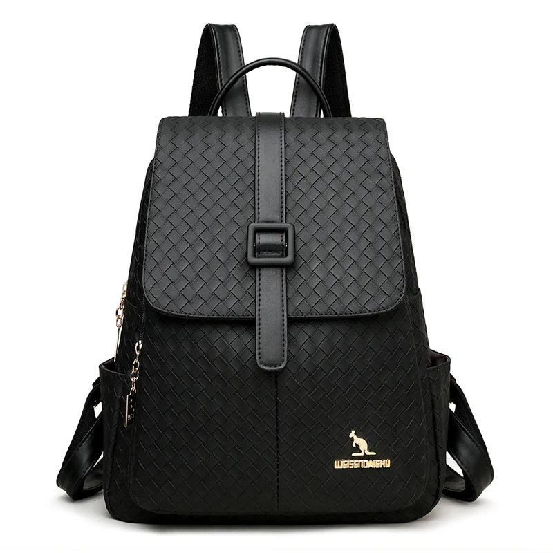 Women's Backpack Travel Large Backpack PU Leather Handbag Schoolbag Mochila For Girls Women's Bag Female Shoulder Back Sac A Dos