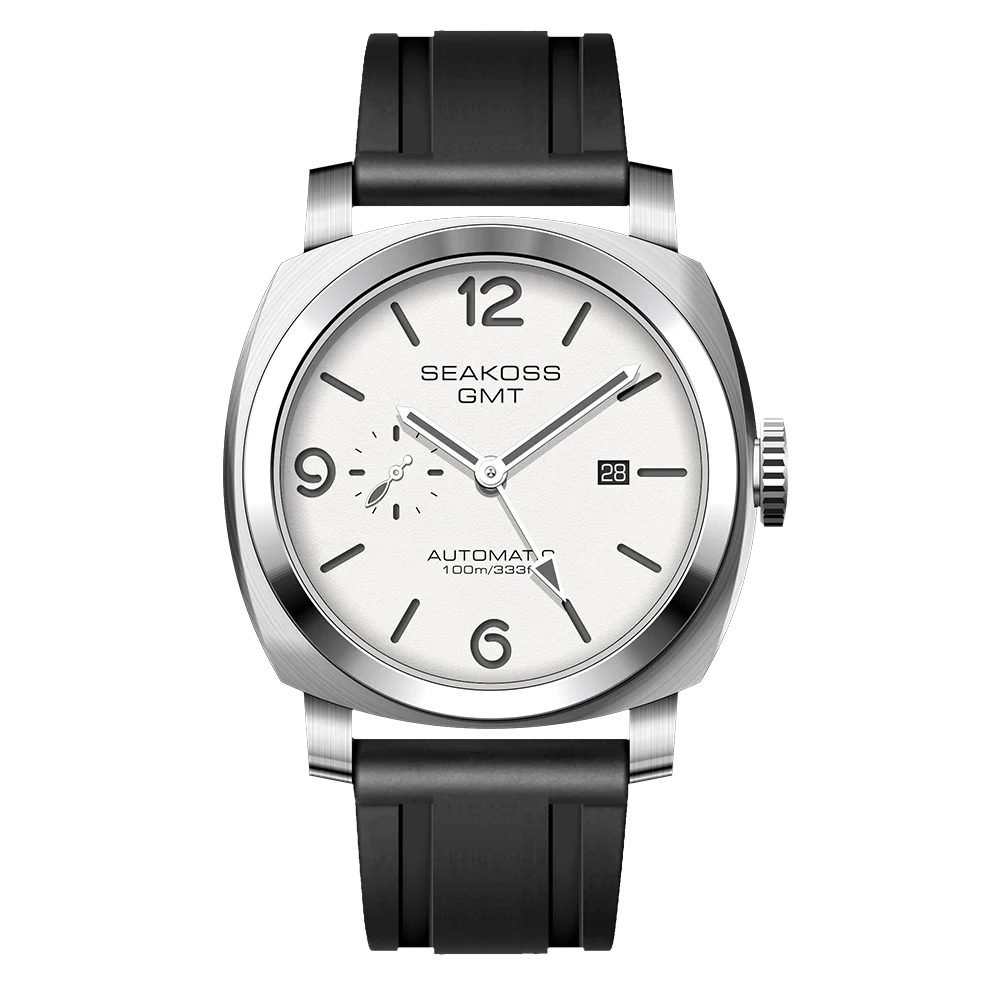 SEAKOSS Diving GMT 10Bar Men Automatic Mechanical Watch 1963 Original 2557 Automatic Movement Sapphire Super Luminous Wristwatch