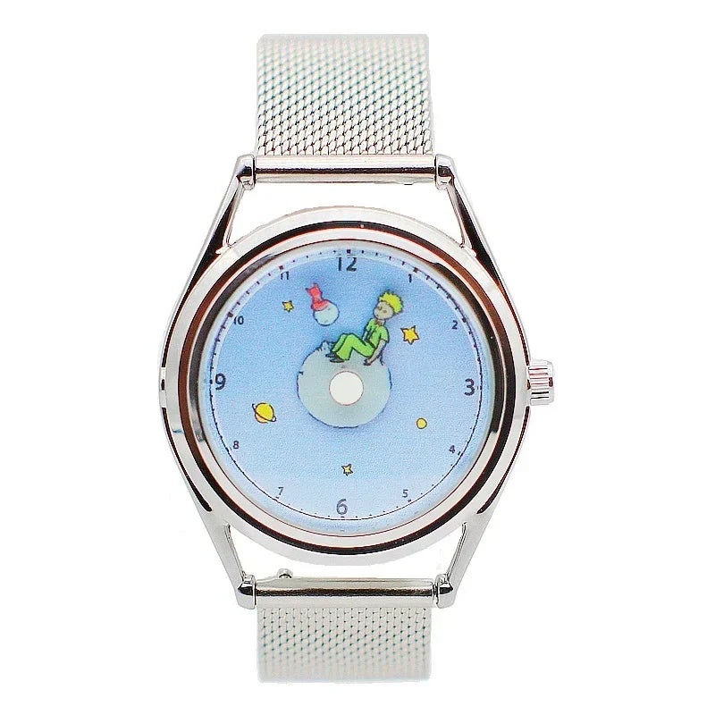 Little Prince and Fox - Creative Design Casual Sport Watch Illustration Digital Scale Quartz Men's and women's watches