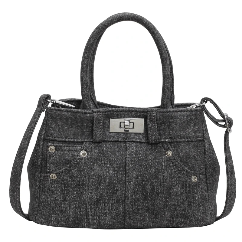High Quality Women Denim Handbags Fashion Ladies New Shoulder Messenger Bags for Women Casual Female Hasp Tote Shopping Bag