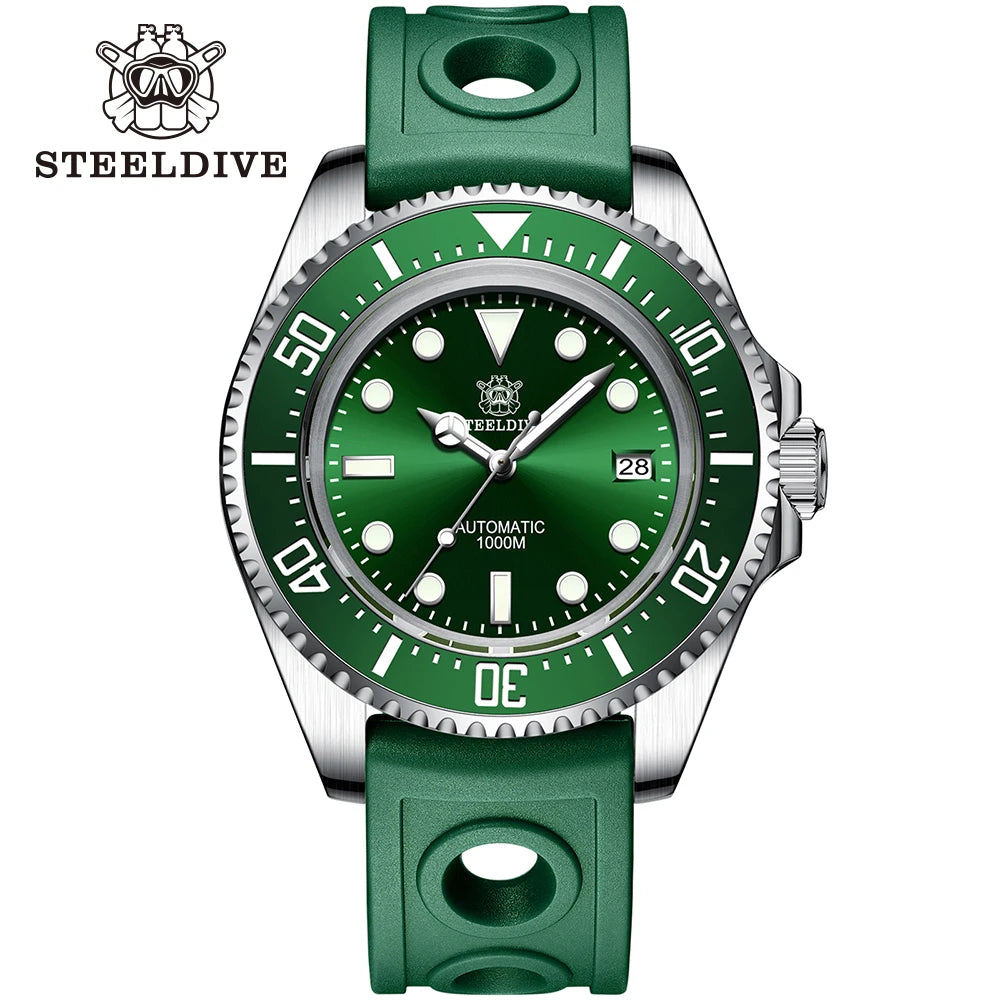STEELDIVE SD1964 New Arrival 2024 Oversize 45.4mm Stainless Steel 1000M Waterproof NH35 Automatic Mens Dive Watch with Valve