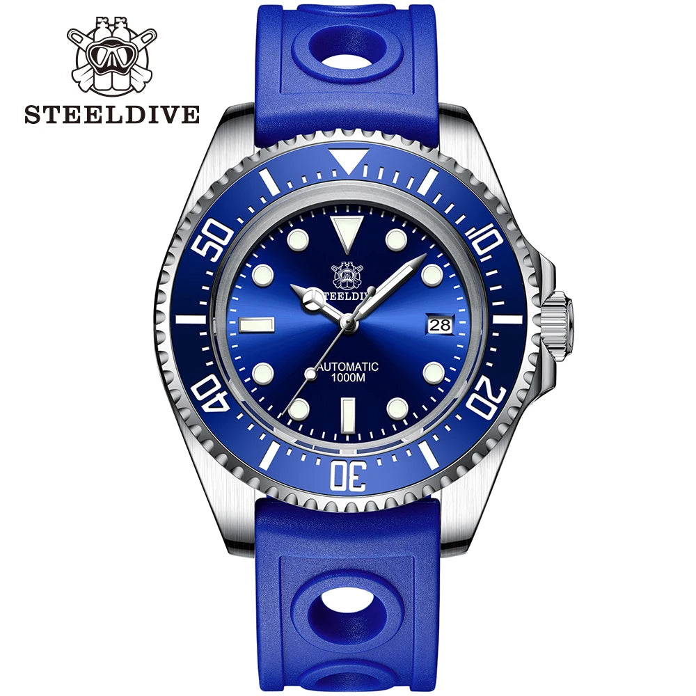 STEELDIVE SD1964 New Arrival 2024 Oversize 45.4mm Stainless Steel 1000M Waterproof NH35 Automatic Mens Dive Watch with Valve