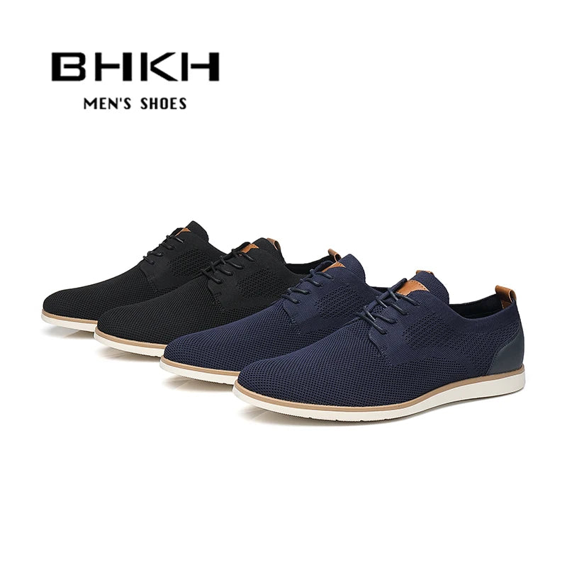 BHKH Running Shoes Breathable Knitted Mesh Lightweight Casual Shoes Office Work Footwear Men for Shoes Zapatillas Mujer