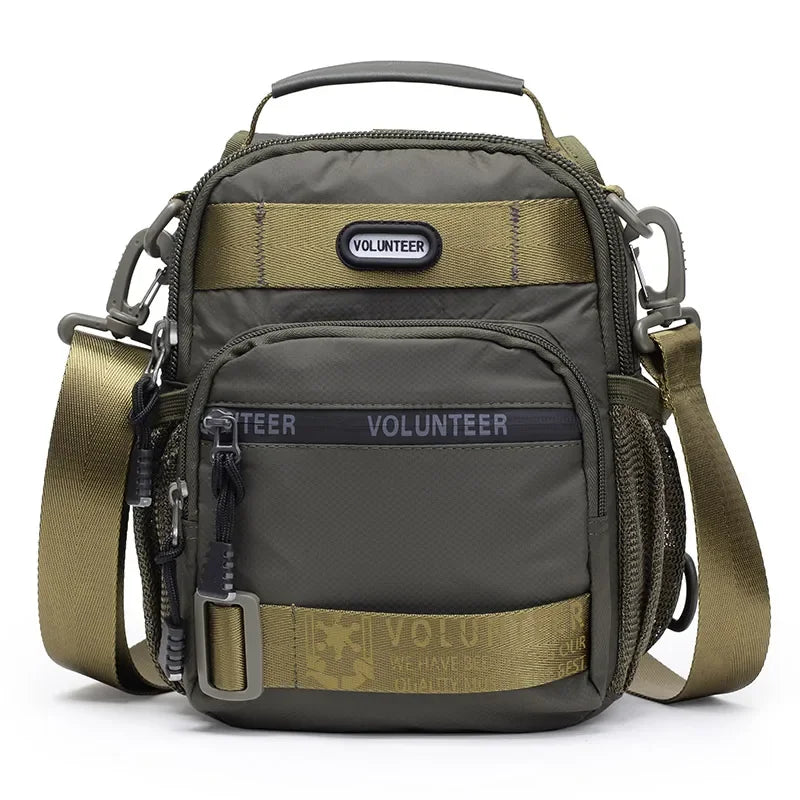 Volunteer Shoulder Bag for Men New Fashion High Quality Waterproof Sling Bag Large Capacity Oxford Cloth Crossbody Bags 1700-03