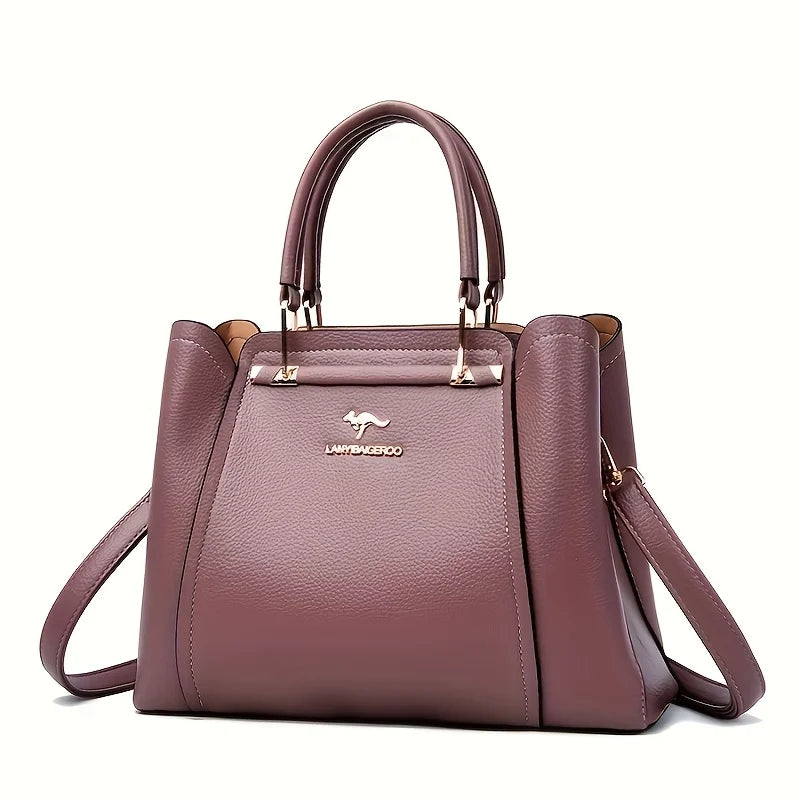 Women's shoulder bag 2025 new model tote middle-aged handbag versatile, grand, fashionable, imitation leather cross-body bag