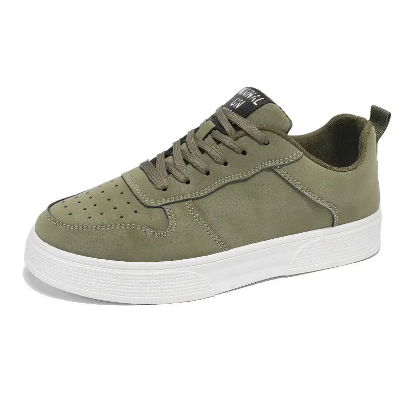 Cheap Green Man Urban Sneakers Big Size 47 48 Platform Men’s Skateboarding Shoes Harajuku Low Cut Male Skate Shoe zapatos hombre
