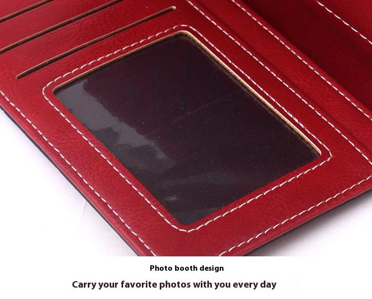 Fashionable new hollow out coin purse for women's oily leather phone bag, long zipper handbag,coin bag Triple fold ladies wallet