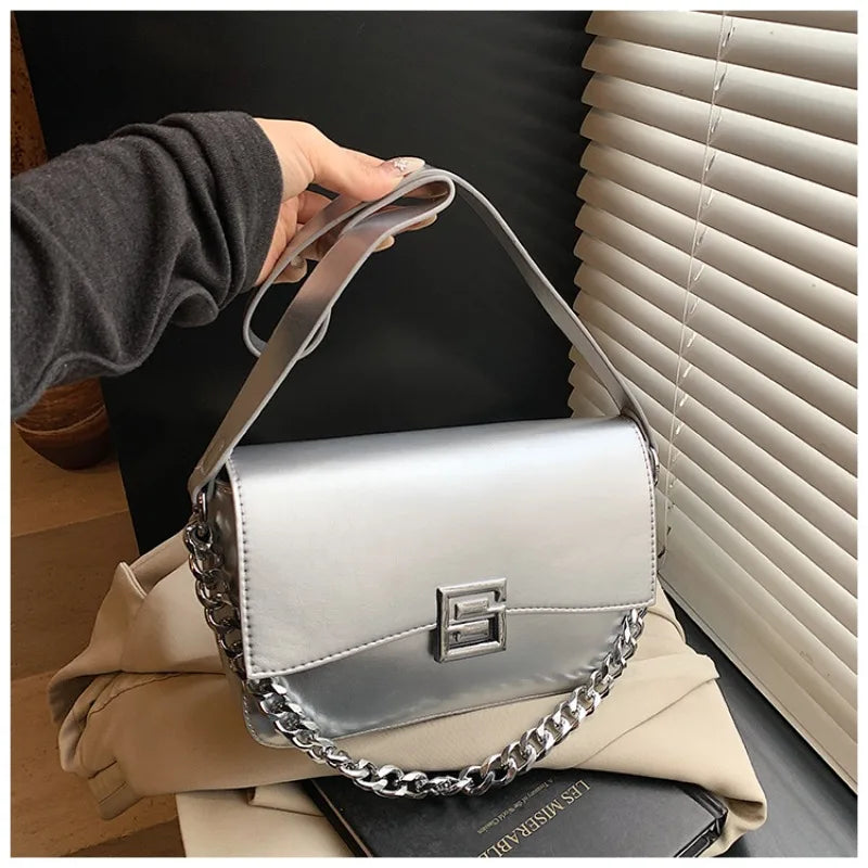 Women's Handbag Crossbody Messenger Elegant Classic Leather By Famous Designer Luxury Brand For Fashion Ladies