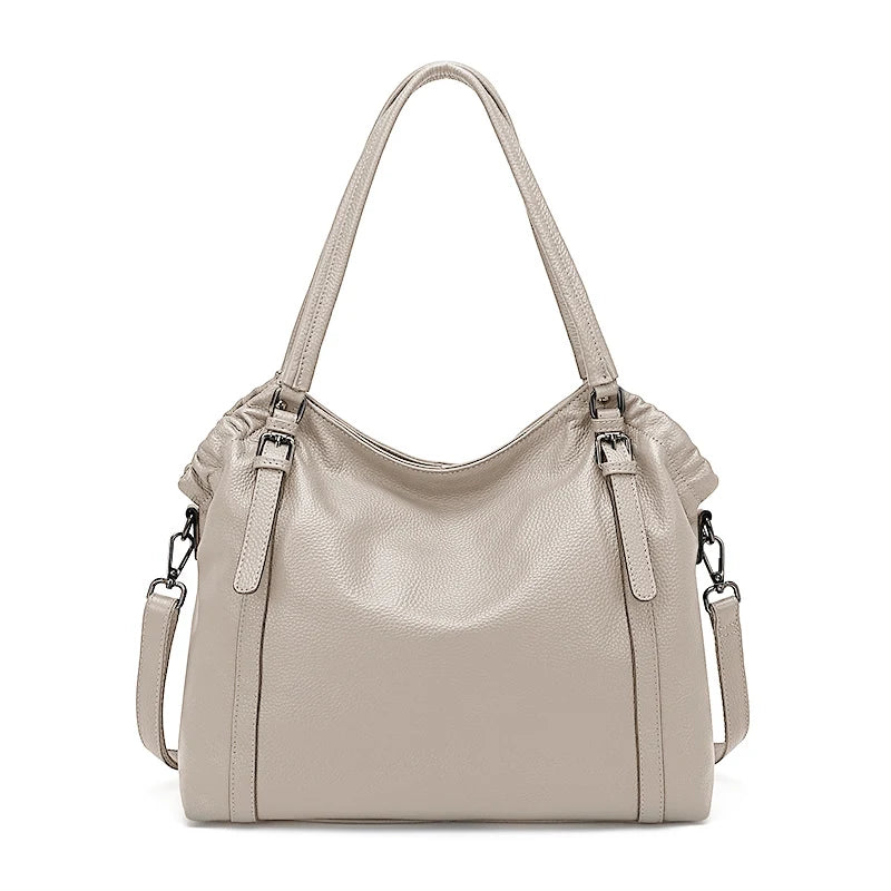 Zency Fashion Women Shoulder Bag 100% Genuine Leather Handbag Hobo Bag Charm Ladies Long Belt Crossbody Shopper Purse 2024 New