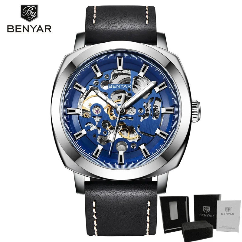 BENYAR Men's Watches Top Brand Luxury Business Automatic Mechanical Watch Men Waterproof Sport Wrist Watches Relogio Masculino
