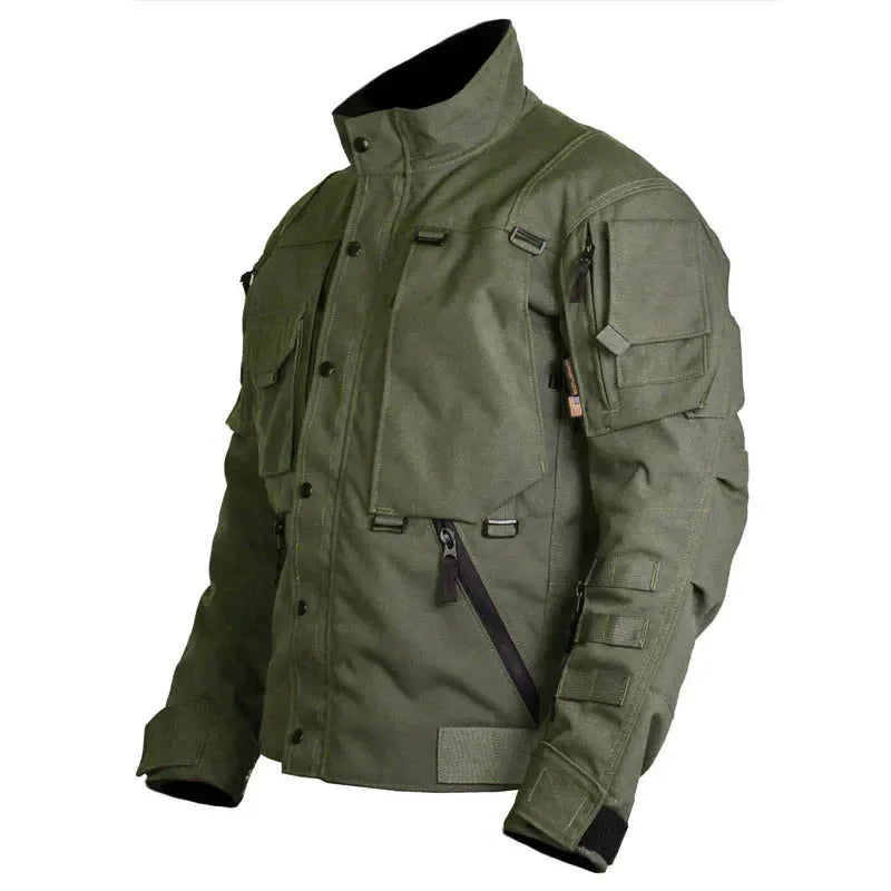 Tactical Men's Jacket Outdoor Sports Mountaineering Ski Warm Windproof Loose Coat Pocket Zipper Wear-resistant Jackets