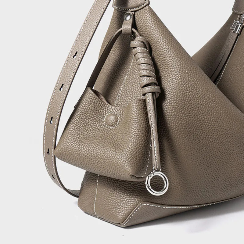 bags for Women Tote Fashion Underarm Women's bag Large Capacity cowhide shoulder Bag Casual Commuter Retro Crossbody Handbags