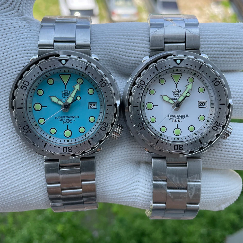 STEELDIVE SD1986 New Arrival 47.5MM Steel Bezel Insert Super Green Luminous 300M Waterproof NH35 Automatic Mens Dive Watch Reloj