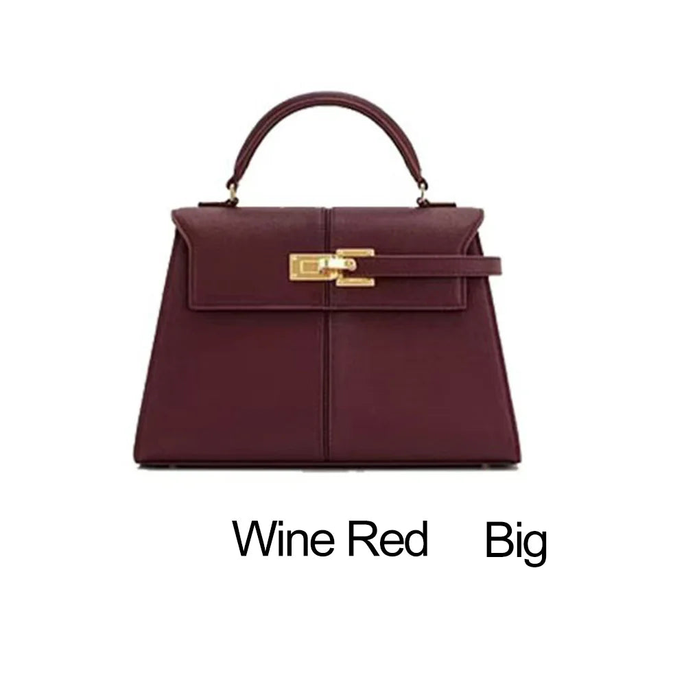 Women's Handbag 2025 Trapezoidal Leather Women's Bag Versatile Fashion Niche Handbag Denim Blue Tote Bag Small Crossbody bags