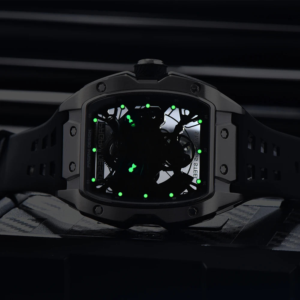 2024 Pagani Design new men's watch 50 meter waterproof stainless steel case luminous dial fashionable men's mechanical watch