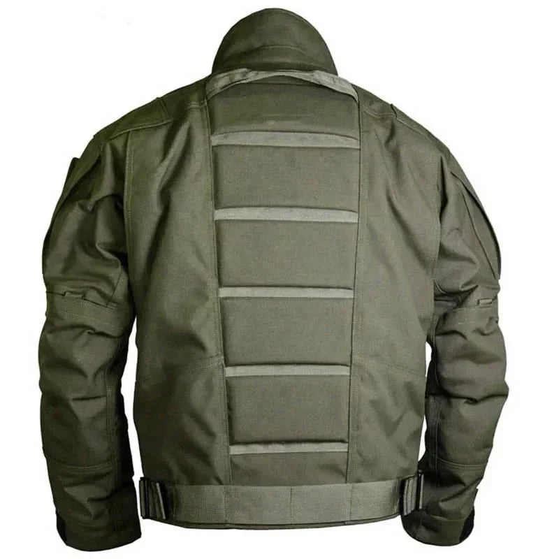 Tactical Men's Jacket Outdoor Sports Mountaineering Ski Warm Windproof Loose Coat Pocket Zipper Wear-resistant Jackets