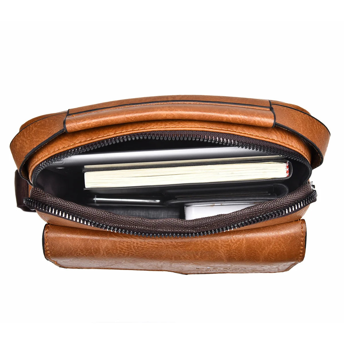 Brand Handbags Men Shoulder Bag for 9.7" iPad PU Leather Flaps Men's Crossbody Bags Business Male Solid Messenger Bag Travel Bag