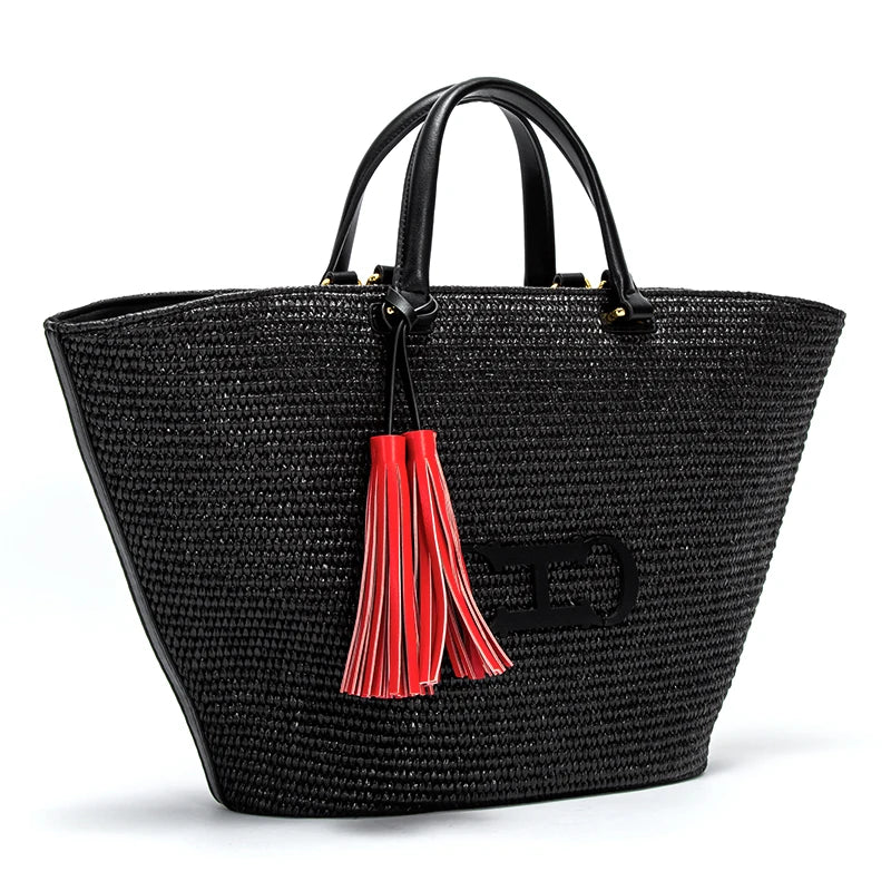 Fashionable Classic Handwoven Multi Functional Handbag Women's New Large Capacity Handbag