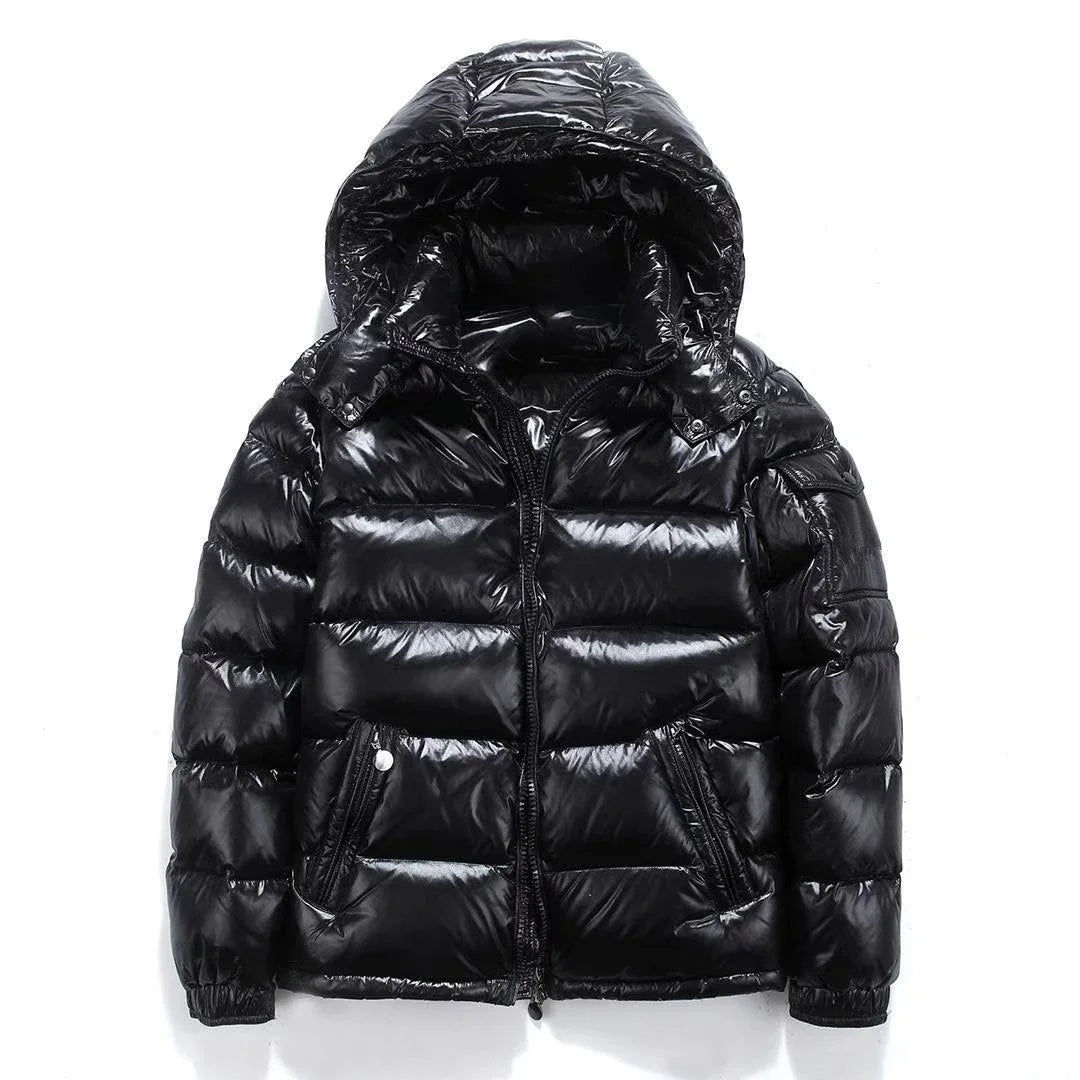 High Quality New Hooded Down Men Trend Solid Color Short Winter Hooded Jackets Coat Windproof Thickened Warm Long Sleeve Parkas