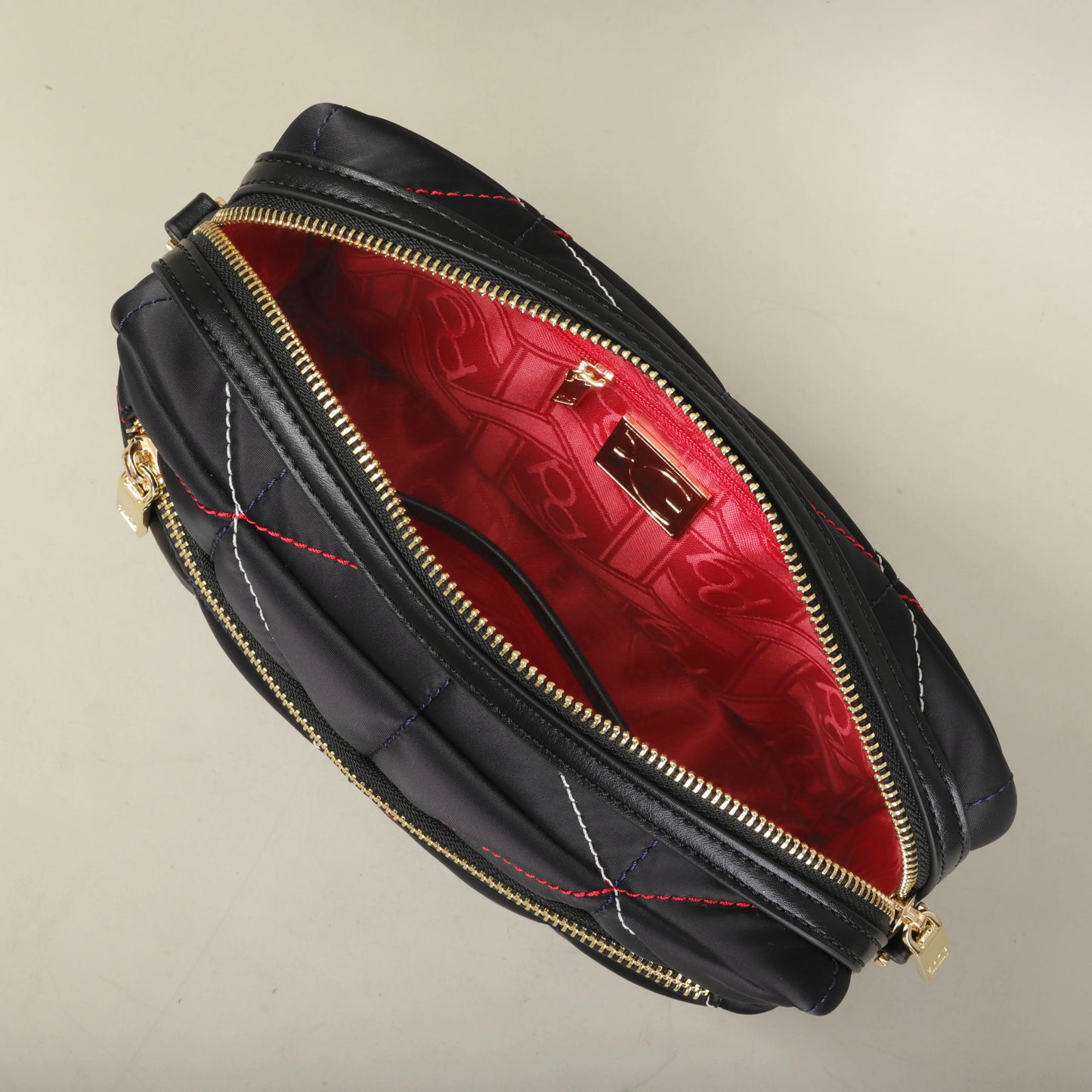 PG nylon fabric multi-functional waterproof folding new design fashion square crossbody bag
