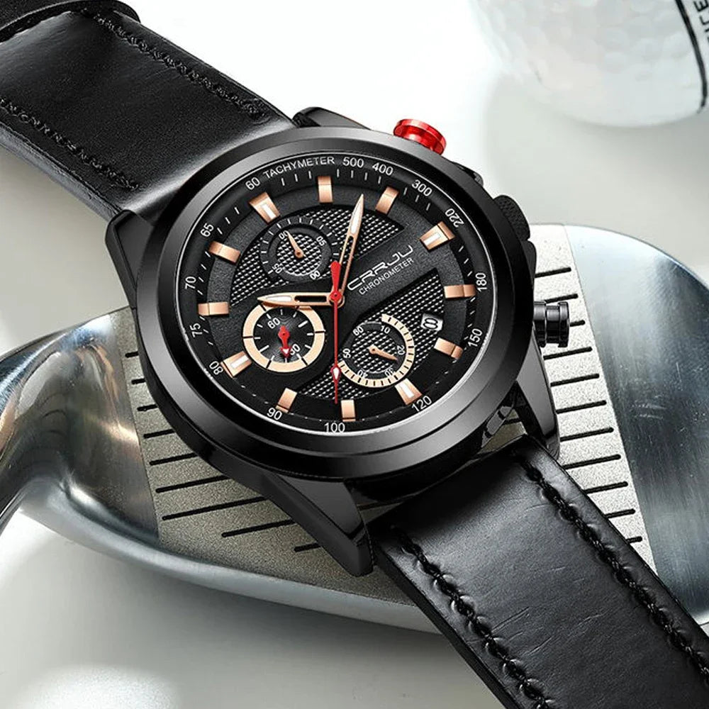 Top Brand Men's Watches Luxury Square Quartz Wristwatch Waterproof Luminous Chronograph Watch for Men Date Clock