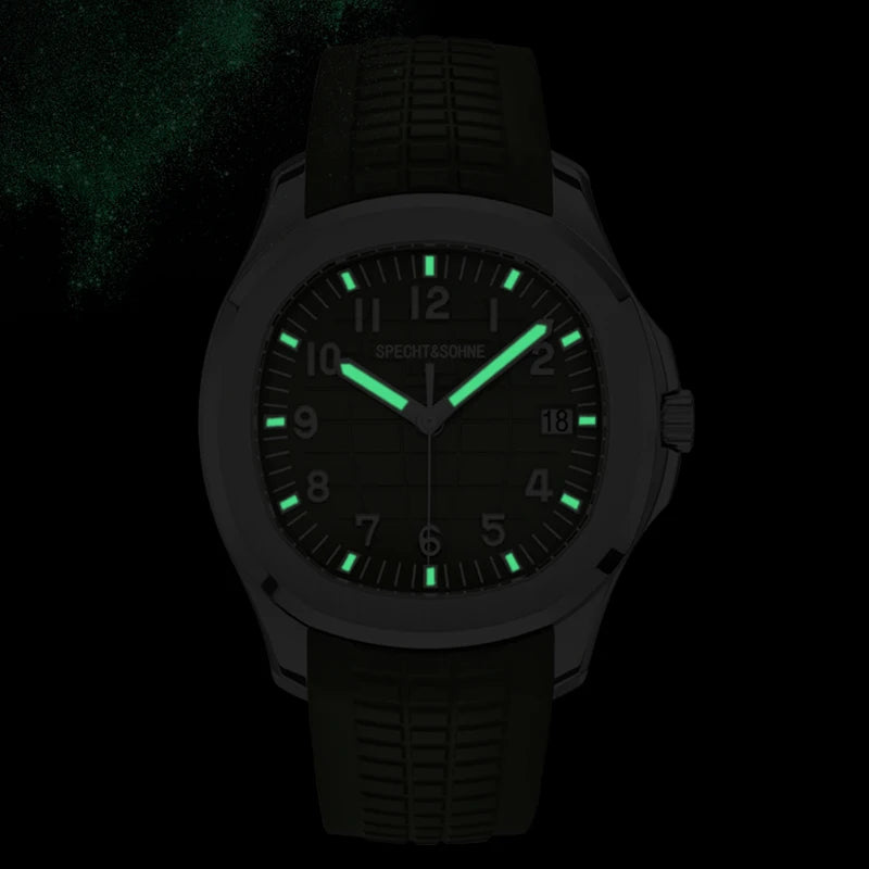2025 Luxury Specht&Sohne Automatic Watches For Men Rubber Strap Miyota 8215 Movt Classic Sport Wrist Watch Relogio Masculino